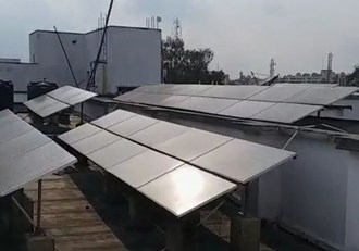 Due to lack of maintenance, the solar system worth crores in RIMS became useless