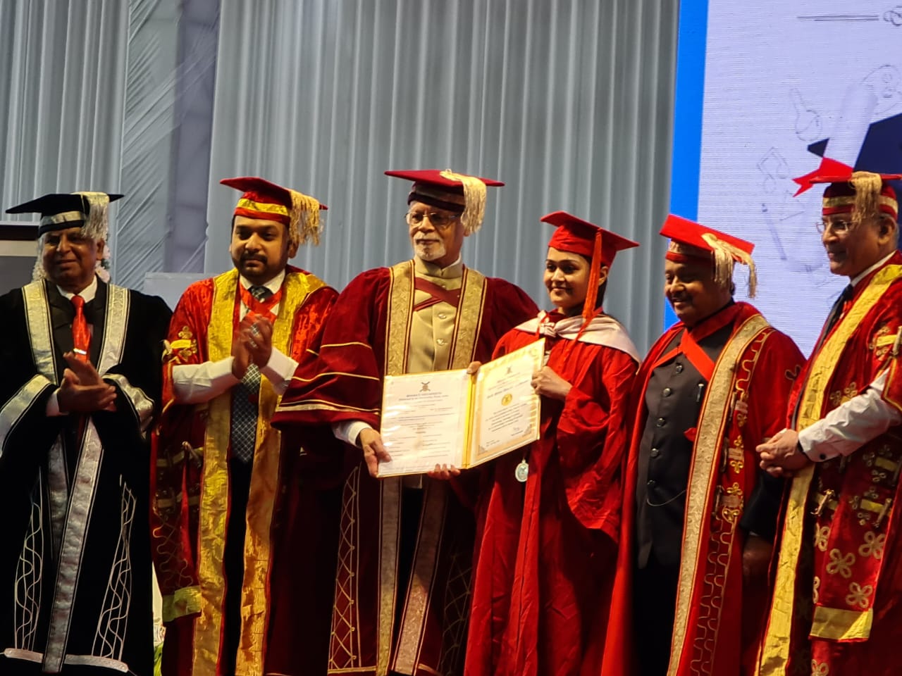 Dr Pallavi won gold medal in MD exam