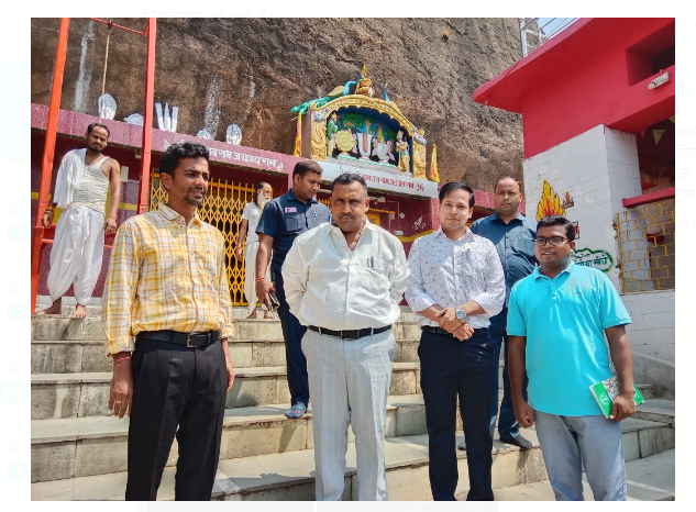 mantri banna gupta pahunche ramrekha dham