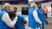 Video of PM Modi and Team India trended at number one. Modi boosted the morale of Team India.