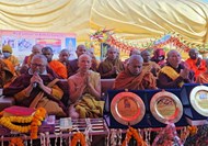  Buddhist monks performed special worship for world peace