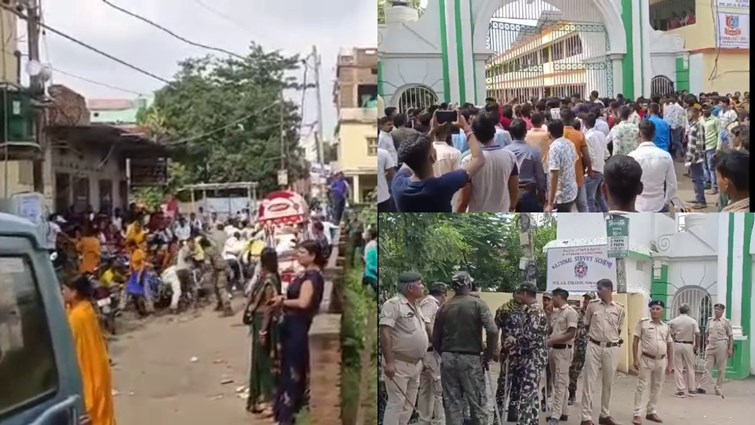 Hundreds of candidates who arrived late were deprived of constable recruitment exam, police lathicharged