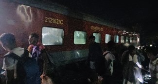 North East Express Train derail near Buxar raghunathpur stations 