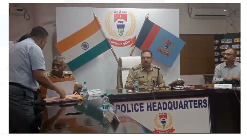 jharkhand police mukhyalaya mai uch astariye baithak 