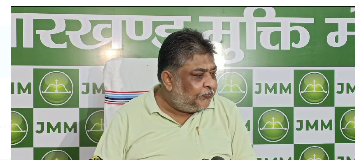 jmm ne babulal marandi per sadha nishana 