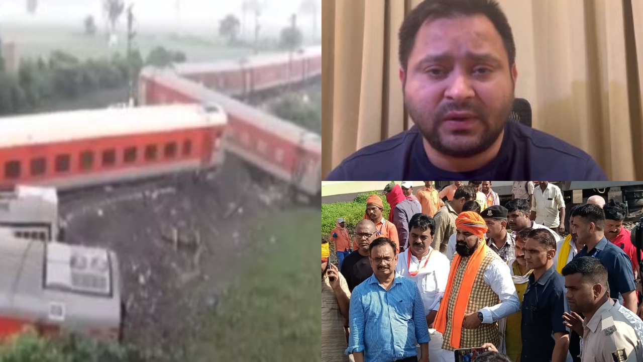 Railway Minister, Tejashwi Yadav, Samrat Choudhary, Mallikarjun expressed grief over North-East train accident.