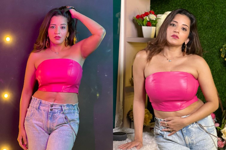 bhojpuri actress monalisa ne dhaya kahar, photo viral 