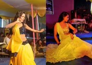 hajipur me dashhara puja pandal me asheel dance, video viral 