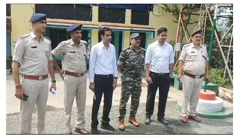 grih mantralaya ki 2 sadsyiye team ka sahebganj daura 