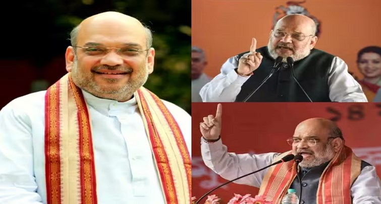 BIHAR DAURE PER AAJ HOME MINISTER AMIT SHAH JHANJHARPUR ME RAILLY