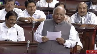  Mallikarjun Kharge asked questions to the ruling party in Rajya Sabha