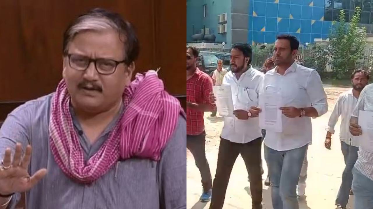 BJP leaders applied to Patna SSP against RJD MP Manoj Jha.