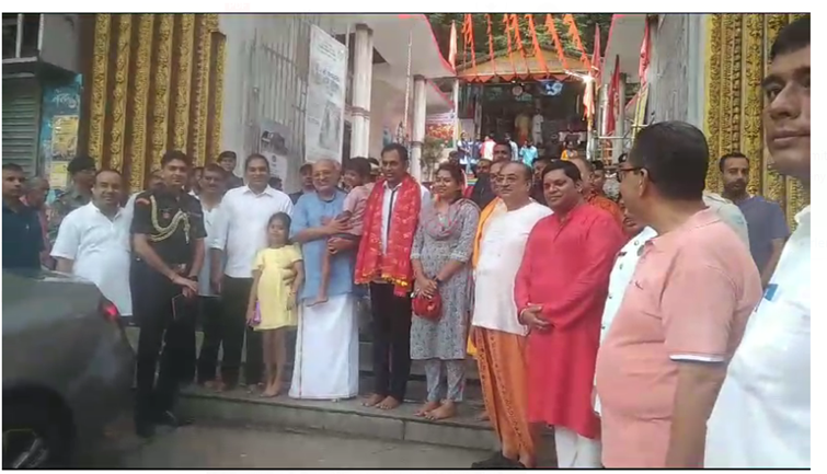 rajyapal aaj pahari mandir mai ki puja archana 