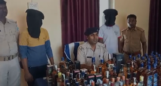 Two people arrested with illegal English liquor in Jamshedpur