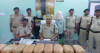 Three smugglers arrested with more than 1 kg of ganja in Bhojpur