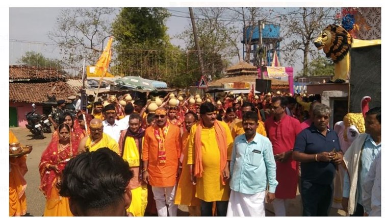 deoghar mai mandir pran pratishtha per kalash yatra