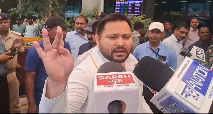  Tejashwi's sharp attack on BJP and PM Modi