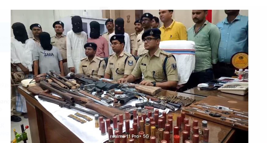 saharsa mai mini gun factori ka udbhedan 