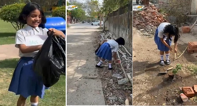  Impressed by PM Modi's work, student Yamya Singh gave a big message of cleanliness