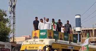  CM Nitish did road show in Bhagalpur