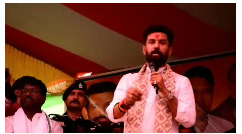 khagariya mai chirag aur umesh kushwaha ne ki chunavi sabha 