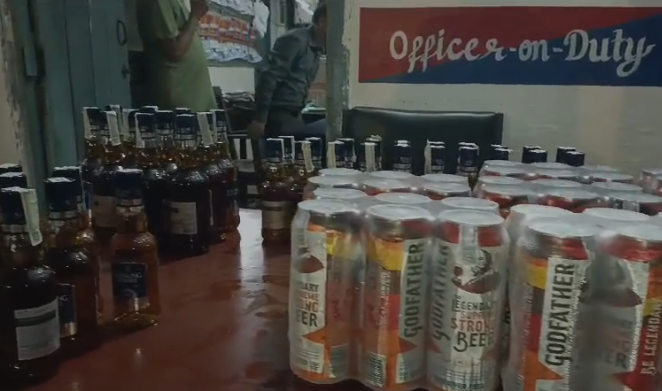 Large quantity of illegal English liquor recovered from Basukinath bus stand