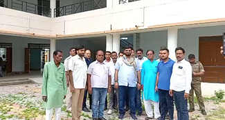 Inspection of newly constructed womens college in Madhupur