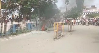  Bike parked on the roadside started burning in Nawada