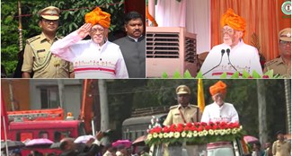 Governor Santosh Kumar Gangwar hoisted the national flag in Dumka