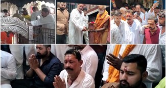  Anant Singh reached Maa Jagdamba temple after coming out of jail