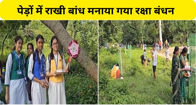 Raksha Bandhan celebrated by tying Rakhi to trees in Gaya
