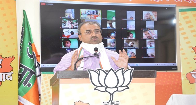  Health Minister Mangal Pandey wrote a book on the achievements of NDA rule
