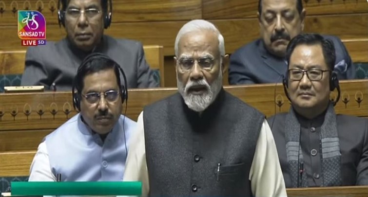  PM Modi's reply to the motion of thanks in Lok Sabha