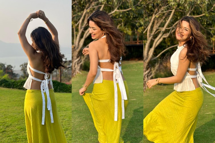 Avneet Kaur created a stir in backless top Increase the heat with sizzling looks, cutest photoshoot goes viral