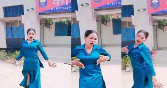 Dance reels made in Chhapra police station Police personnel had no clue, when SP came into action everyone was shocked