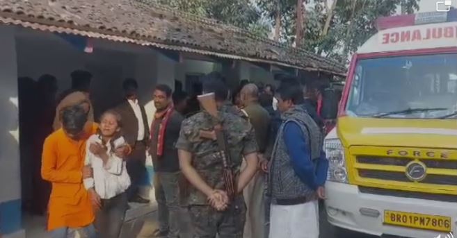 Accident during idol immersion in Begusarai Chaos due to tractor overturning, two children died, many injured