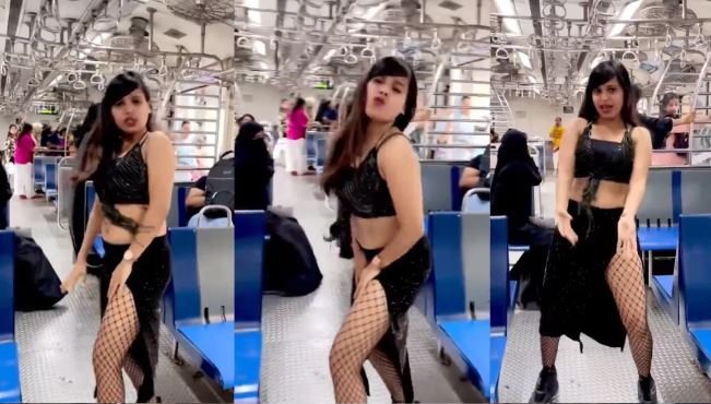  Girl crossed all limits in train Obscene dance created panic among passengers, Railways took action after watching the video