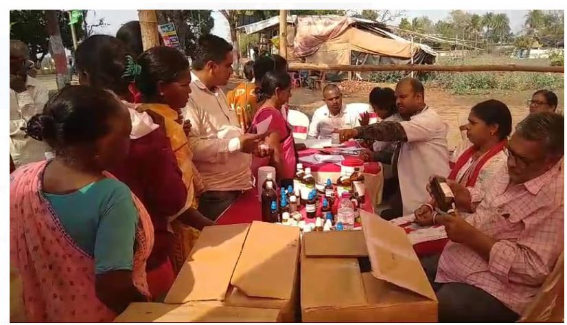 jharkhand ke dumka mai do diwsiye aayush swasthya mela 