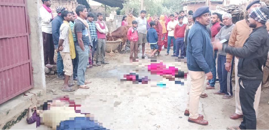 triple murder se tharraya bhagalpur, bap ne hi beti damad aur natin ko utara maut ke ghat  