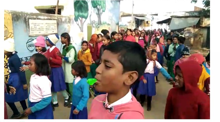 deoghar mai bhi shuru huwa seeti bajao abhiyaan 