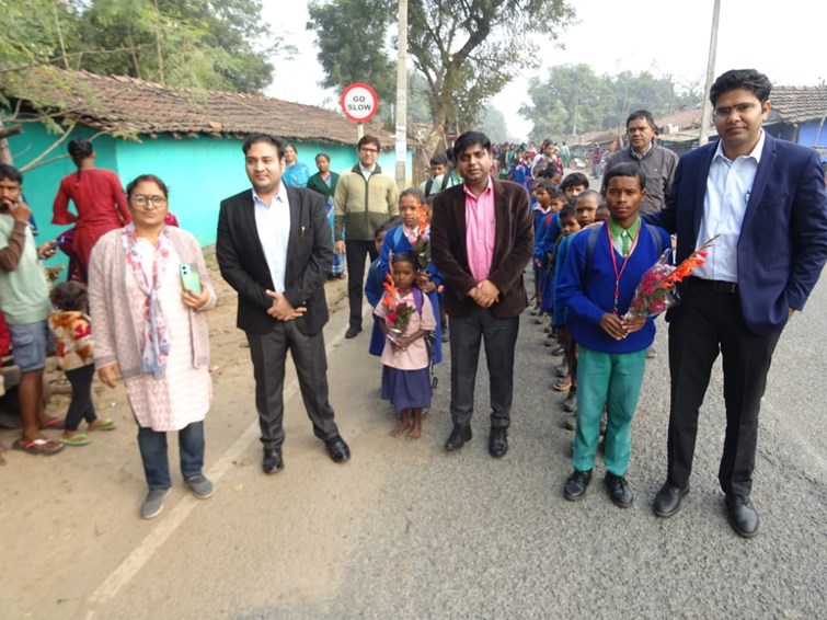 Deputy Development Commissioner participated in the program, children played whistle