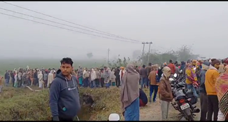 Brutal murder of farmer during Patwan, angry villagers create ruckus
