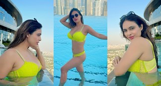  Neha Malik set fire to the swimming pool Fans went crazy after seeing her style, pictures went viral