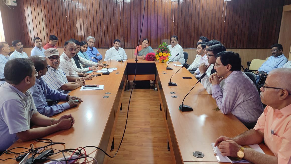 Minister Deepika Pandey in action mode while assuming office