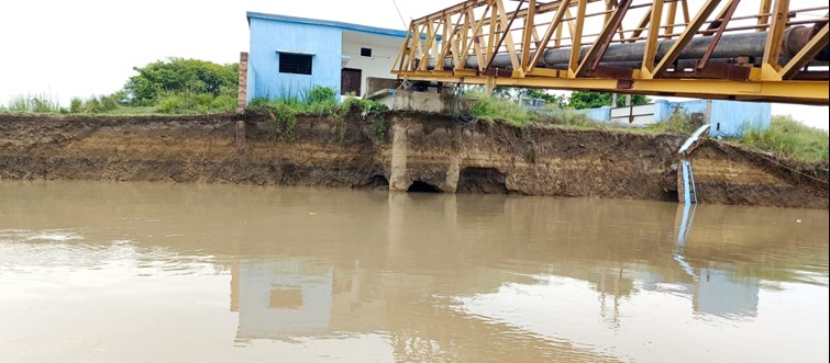 Increase in water level of Ganga in Sahebganj