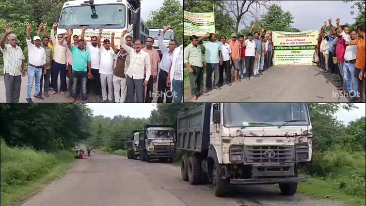 Demonstration of the displaced people of Lahariyatand in the berms