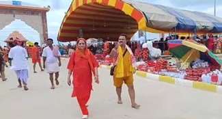  Krishna Bam leaves for Baba Baidyanath Dham