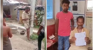 Tied to an electric pole and beaten in Darbhanga