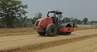 Bokaro me road construction ka kaam adhura