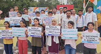  Protest by students led by NSUI